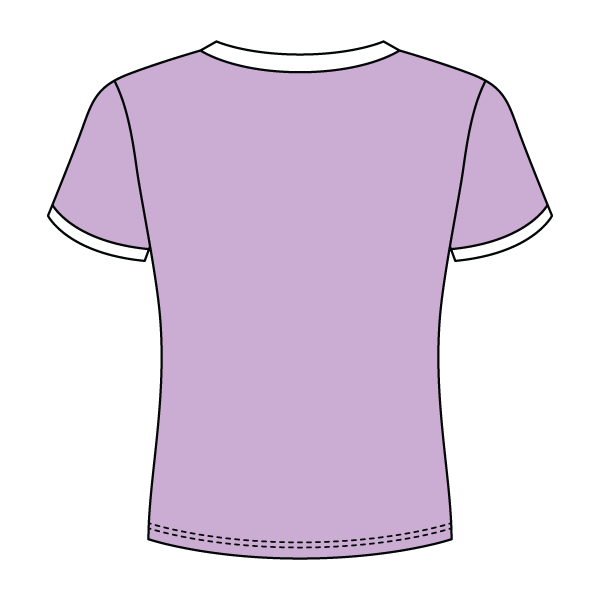 Ringer Long Crop Baby Tee - The Collegiate Lineup