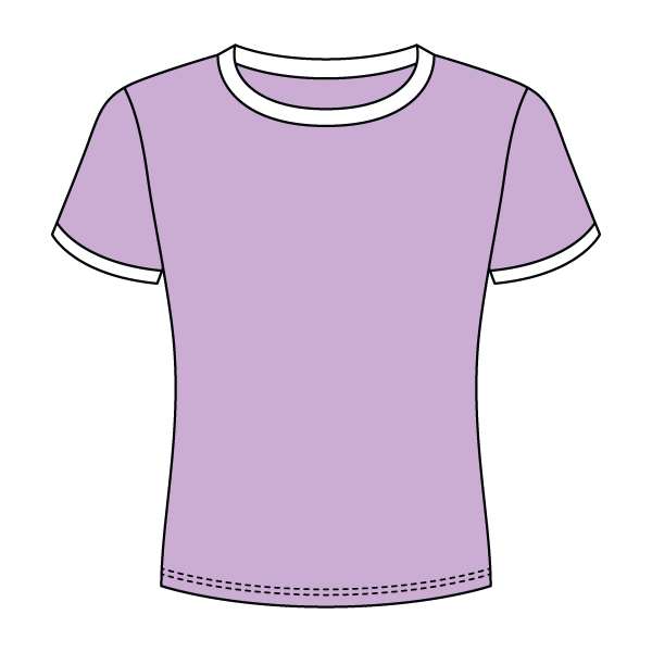 Ringer Long Crop Baby Tee - The Collegiate Lineup