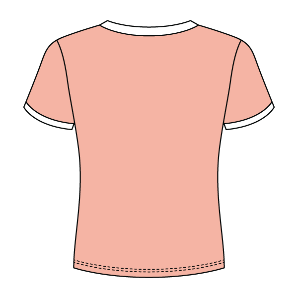 Ringer Long Crop Baby Tee - The Collegiate Lineup