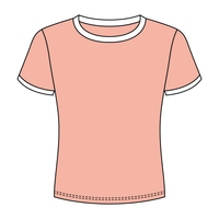 Ringer Long Crop Baby Tee - The Collegiate Lineup