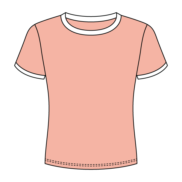 Ringer Long Crop Baby Tee - The Collegiate Lineup
