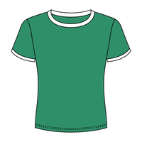 Ringer Long Crop Baby Tee - The Collegiate Lineup