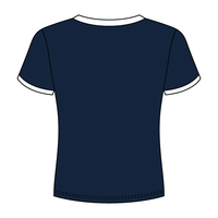 Ringer Long Crop Baby Tee - The Collegiate Lineup