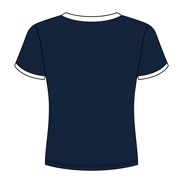 Ringer Long Crop Baby Tee - The Collegiate Lineup