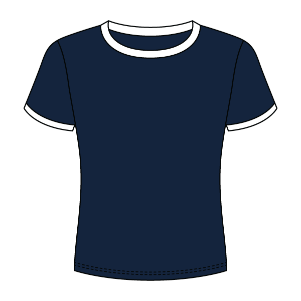 Ringer Long Crop Baby Tee - The Collegiate Lineup