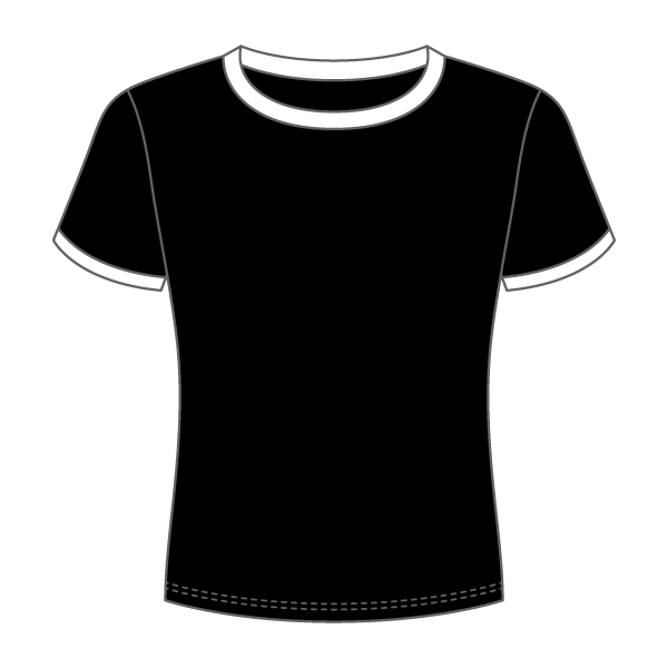 Ringer Long Crop Baby Tee - The Collegiate Lineup