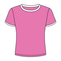 Ringer Long Crop Baby Tee - The Collegiate Lineup