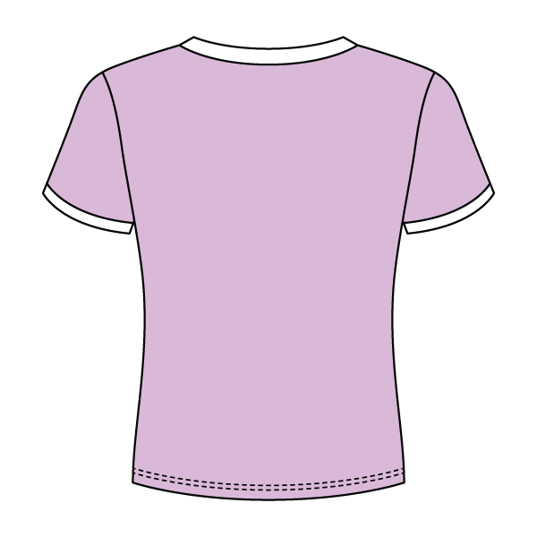 Ringer Long Crop Baby Tee - The Collegiate Lineup