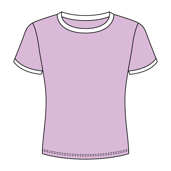 Ringer Long Crop Baby Tee - The Collegiate Lineup