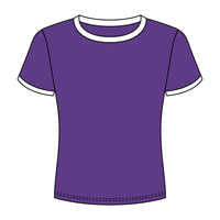 Ringer Long Crop Baby Tee - The Collegiate Lineup