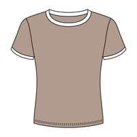 Ringer Long Crop Baby Tee - The Collegiate Lineup