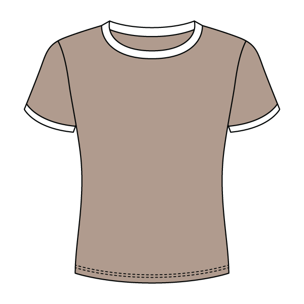Ringer Long Crop Baby Tee - The Collegiate Lineup