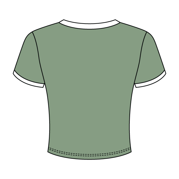 Ribbed Ringer Baby Tee - The Collegiate Lineup