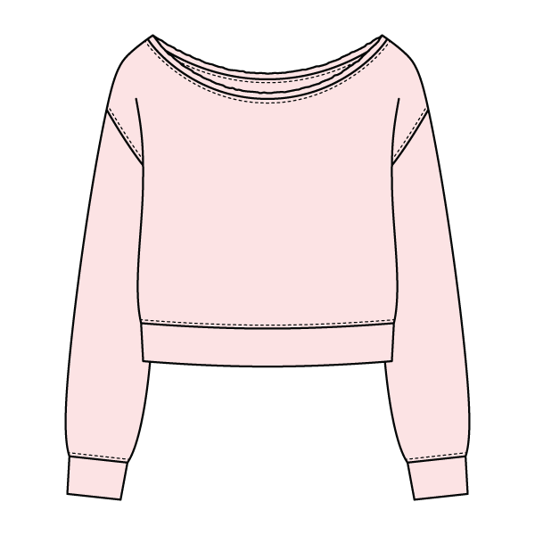 Daydream Off Shoulder Sweatshirt Cropped – The Collegiate Lineup