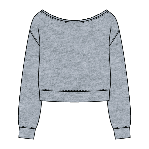 Daydream Off Shoulder Sweatshirt Cropped – The Collegiate Lineup