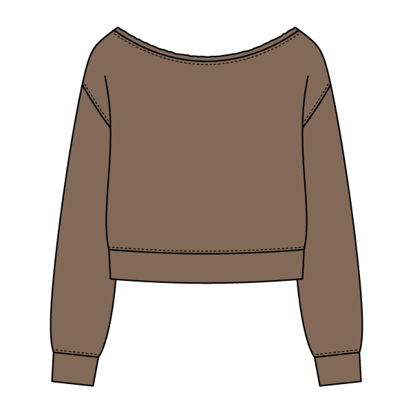 Daydream Off Shoulder Sweatshirt Cropped - The Collegiate Lineup