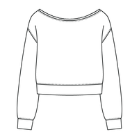 Daydream Off Shoulder Sweatshirt Cropped