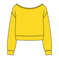 Daydream Off Shoulder Sweatshirt Cropped - The Collegiate Lineup
