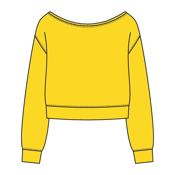 Daydream Off Shoulder Sweatshirt Cropped - The Collegiate Lineup