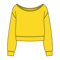 Daydream Off Shoulder Sweatshirt Cropped - The Collegiate Lineup