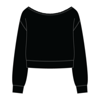 Daydream Off Shoulder Sweatshirt Cropped - The Collegiate Lineup