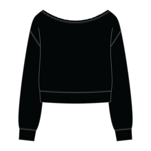 Daydream Off Shoulder Sweatshirt Cropped - The Collegiate Lineup