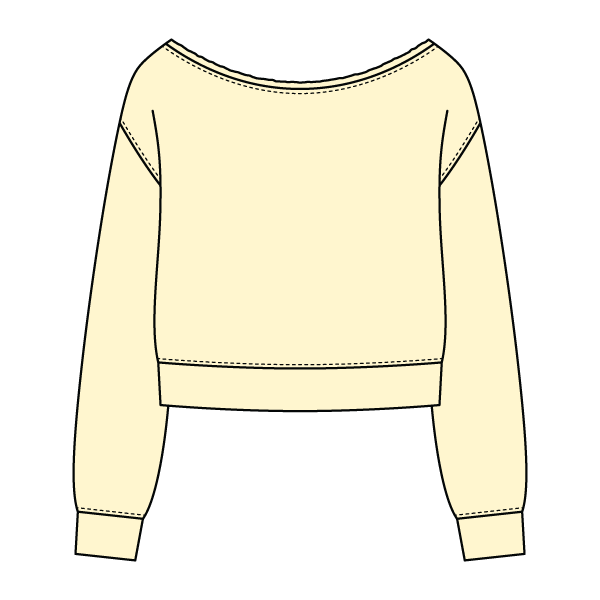 Daydream Off Shoulder Sweatshirt Cropped - The Collegiate Lineup