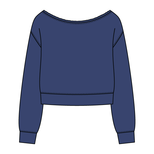 Daydream Off Shoulder Sweatshirt Cropped - The Collegiate Lineup