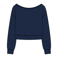 Daydream Off Shoulder Sweatshirt Cropped - The Collegiate Lineup