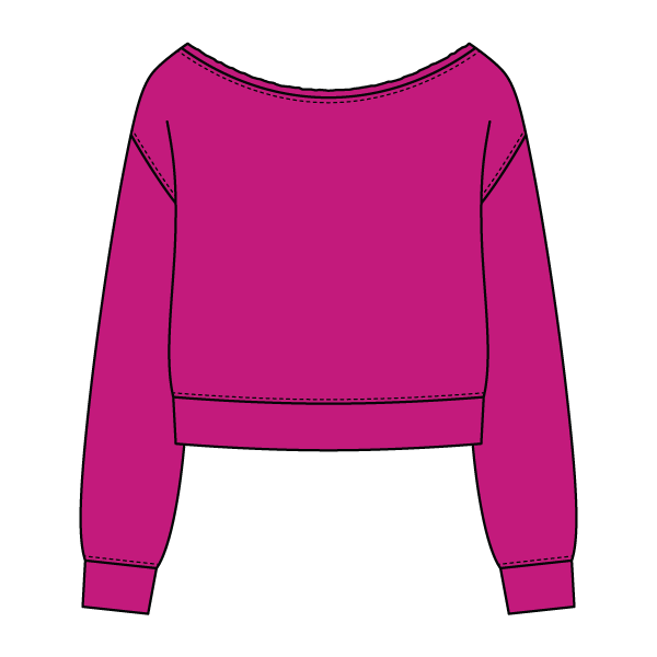 Daydream Off Shoulder Sweatshirt Cropped - The Collegiate Lineup