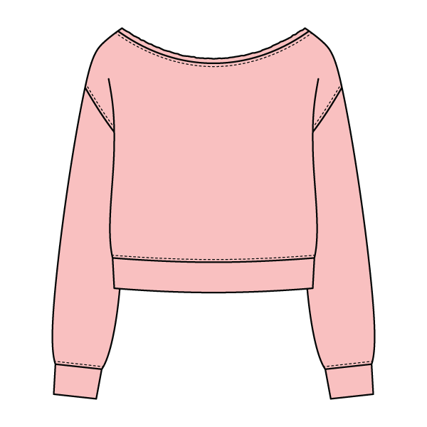 Daydream Off Shoulder Sweatshirt Cropped - The Collegiate Lineup