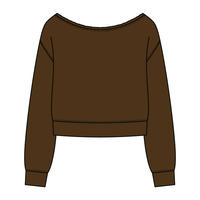 Daydream Off Shoulder Sweatshirt Cropped - The Collegiate Lineup