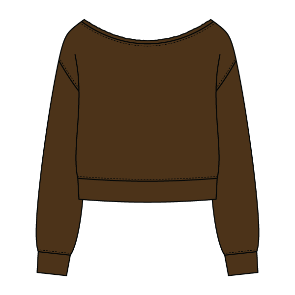 Daydream Off Shoulder Sweatshirt Cropped - The Collegiate Lineup