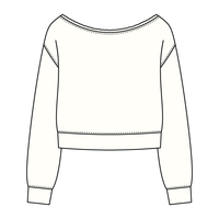 Daydream Off Shoulder Sweatshirt Cropped