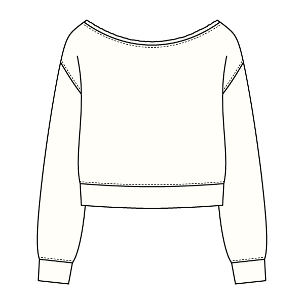 Daydream Off Shoulder Sweatshirt Cropped