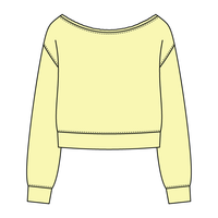 Daydream Off Shoulder Sweatshirt Cropped - The Collegiate Lineup