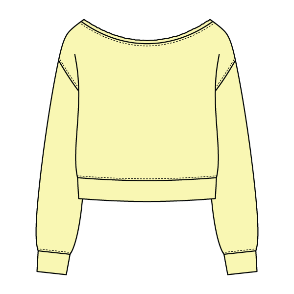 Daydream Off Shoulder Sweatshirt Cropped - The Collegiate Lineup