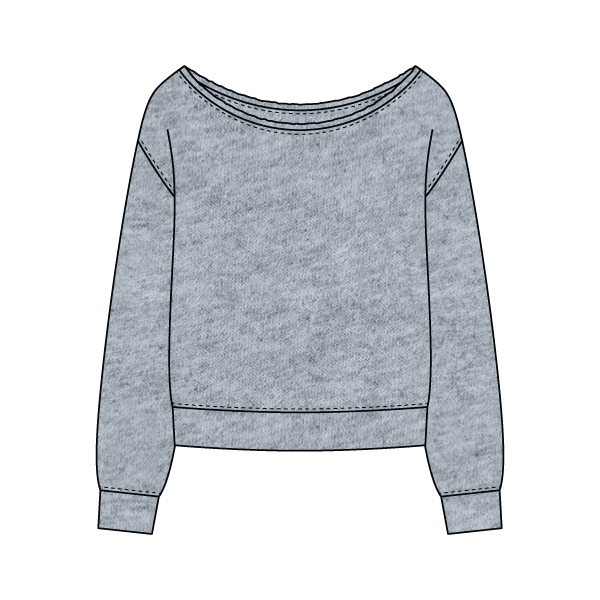 Daydream Off Shoulder Sweatshirt - The Collegiate Lineup