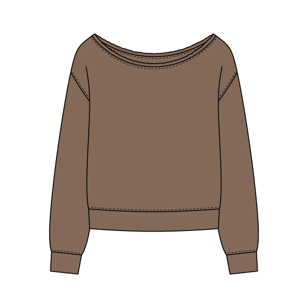 Daydream Off Shoulder Sweatshirt - The Collegiate Lineup