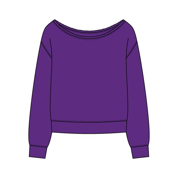 Daydream Off Shoulder Sweatshirt - The Collegiate Lineup