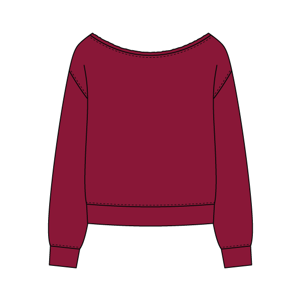 Daydream Off Shoulder Sweatshirt - The Collegiate Lineup