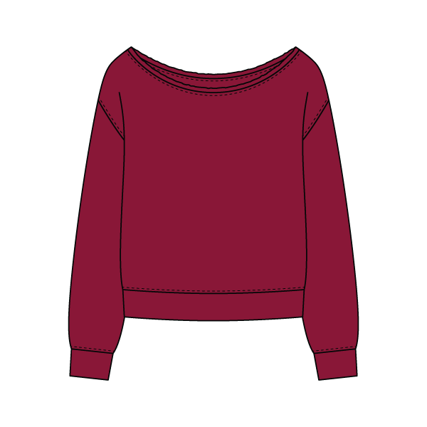 Daydream Off Shoulder Sweatshirt - The Collegiate Lineup