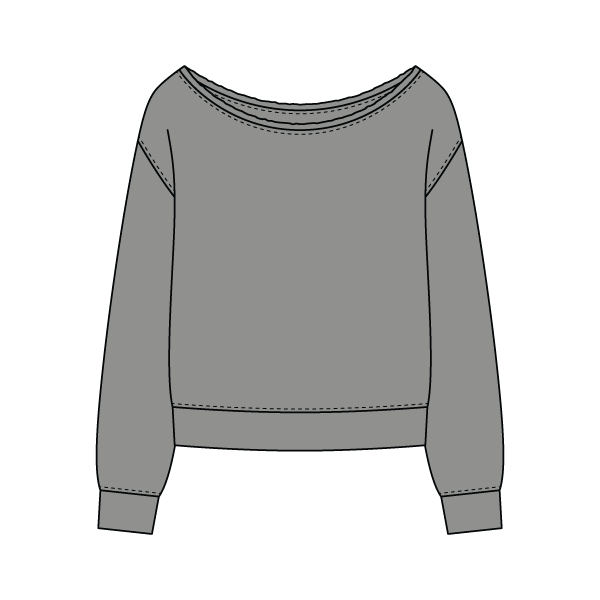 Daydream Off Shoulder Sweatshirt - The Collegiate Lineup