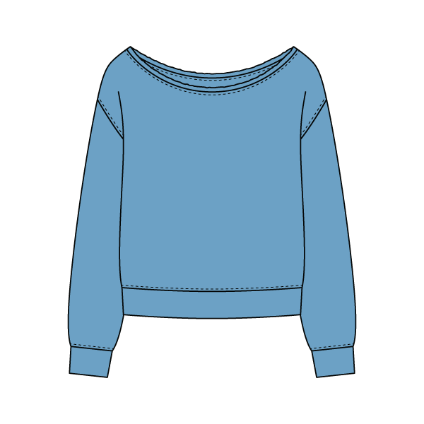 Daydream Off Shoulder Sweatshirt - The Collegiate Lineup