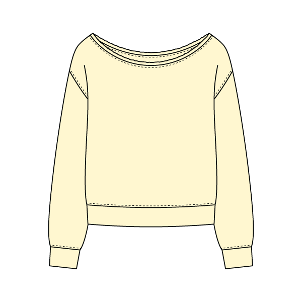 Daydream Off Shoulder Sweatshirt - The Collegiate Lineup