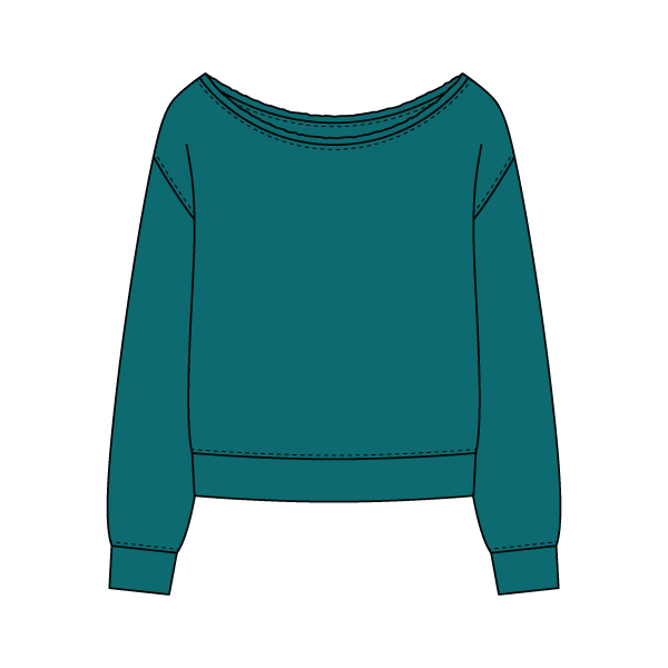Daydream Off Shoulder Sweatshirt - The Collegiate Lineup