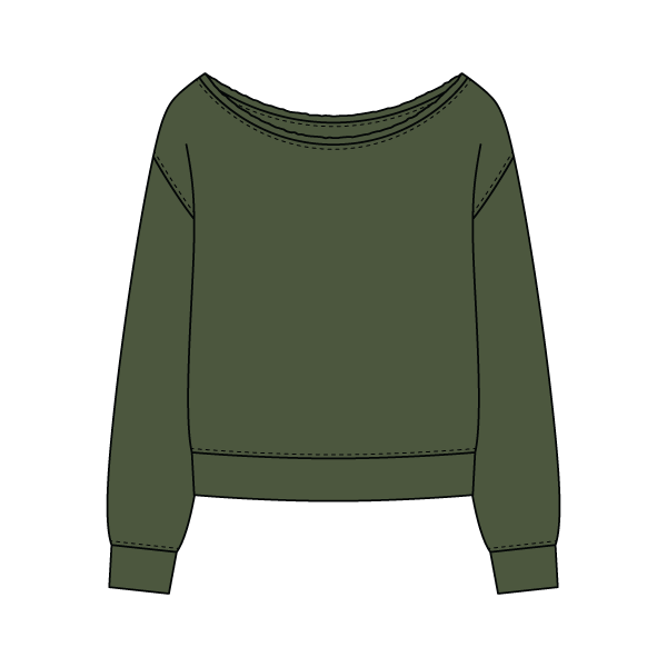 Daydream Off Shoulder Sweatshirt - The Collegiate Lineup