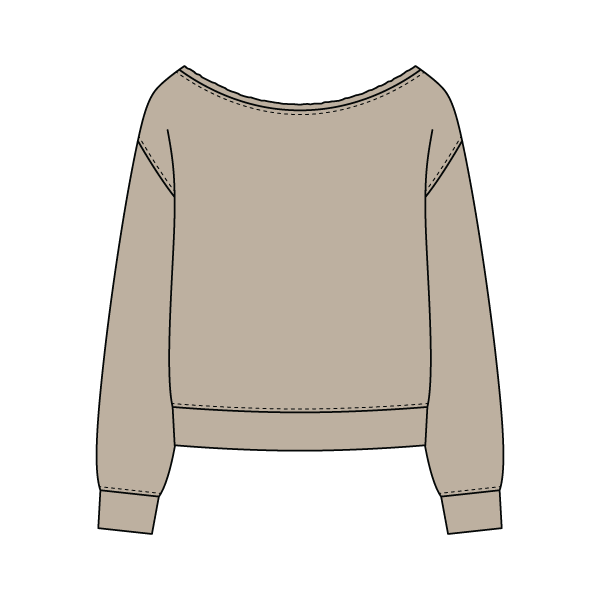 Daydream Off Shoulder Sweatshirt - The Collegiate Lineup