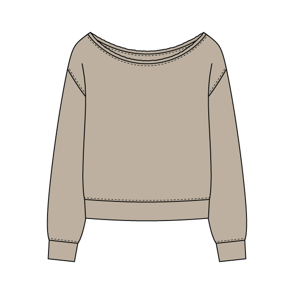 Daydream Off Shoulder Sweatshirt - The Collegiate Lineup
