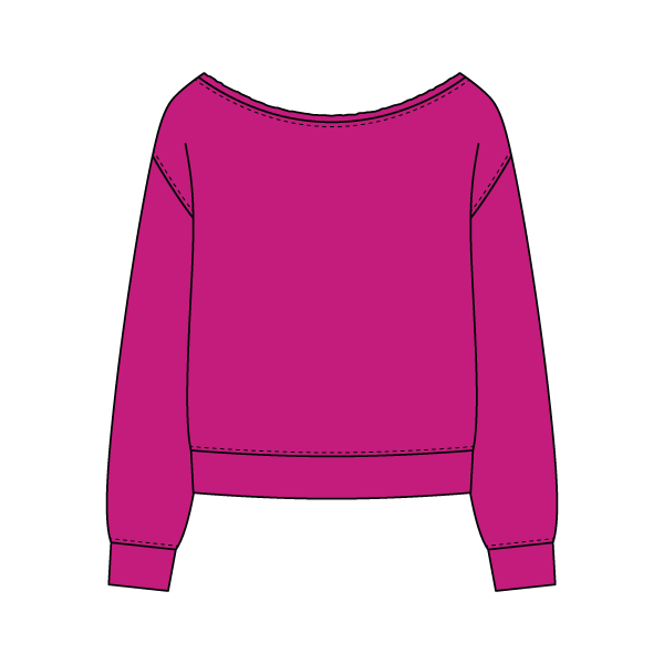 Daydream Off Shoulder Sweatshirt - The Collegiate Lineup